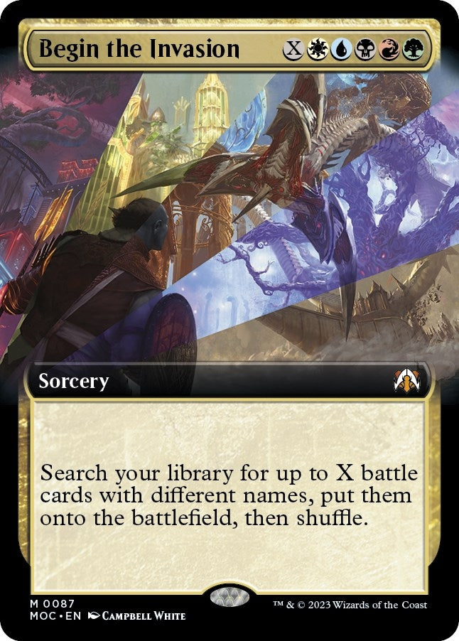 Begin the Invasion (Extended Art) (87) (Commander: March of the Machine)