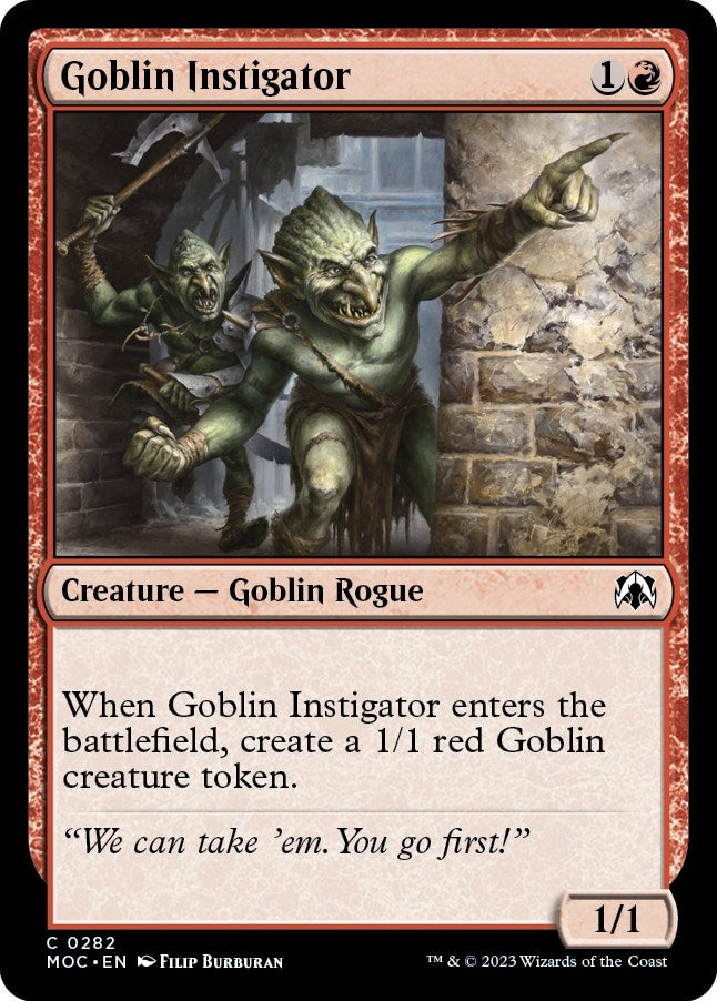 Goblin Instigator (282) (Commander: March of the Machine)
