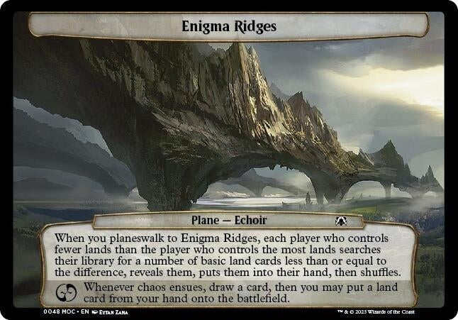 Enigma Ridges (48) (Planechase: March of the Machine)