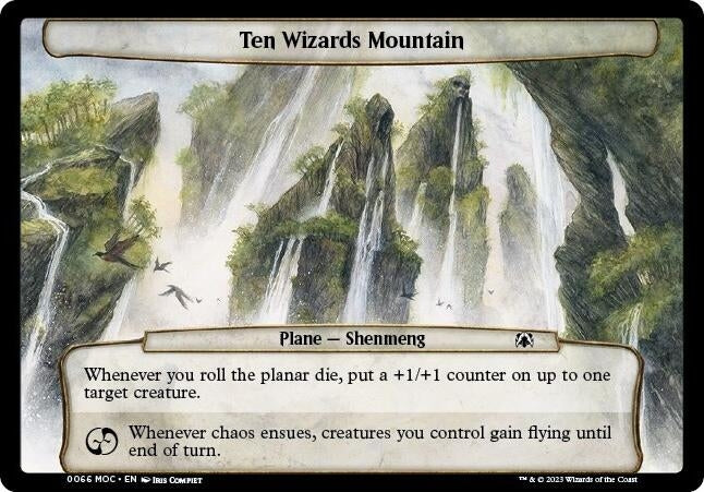 Ten Wizards Mountain (66) (Planechase: March of the Machine)