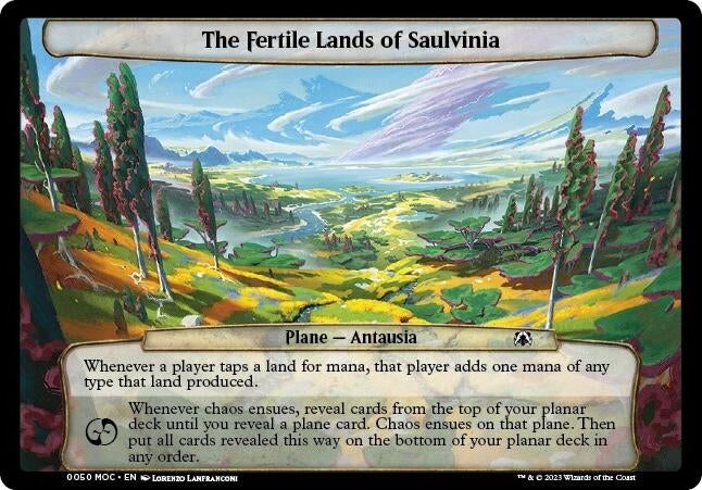 The Fertile Lands of Saulvinia (50) (Planechase: March of the Machine)