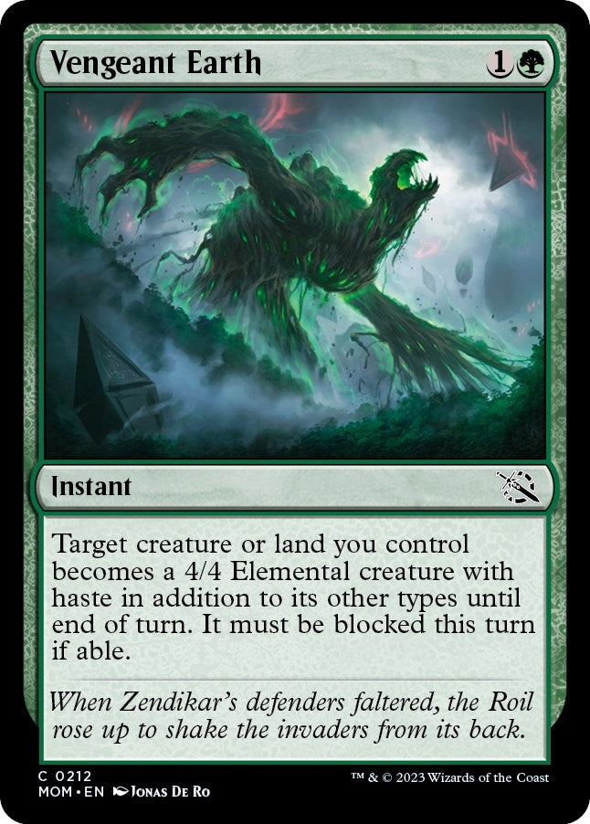 Image for Vengeant Earth (212) - Magic: The Gathering