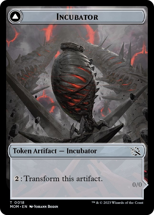 Incubator (0018) // Phyrexian (0018) Double-Sided Token (18) (March of the Machine)