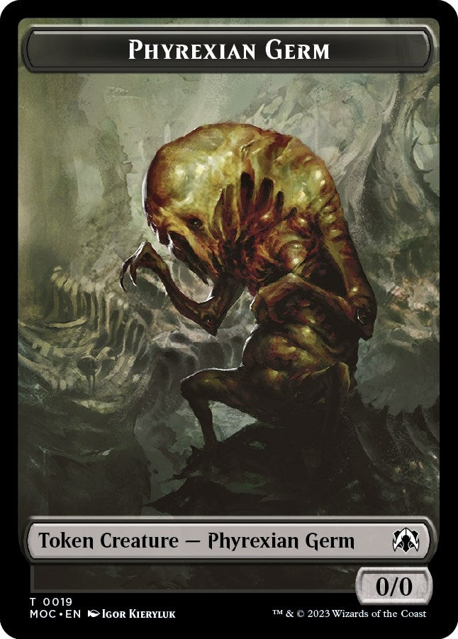 Phyrexian Germ // Myr Double-Sided Token (19 // 38) (Commander: March of the Machine)