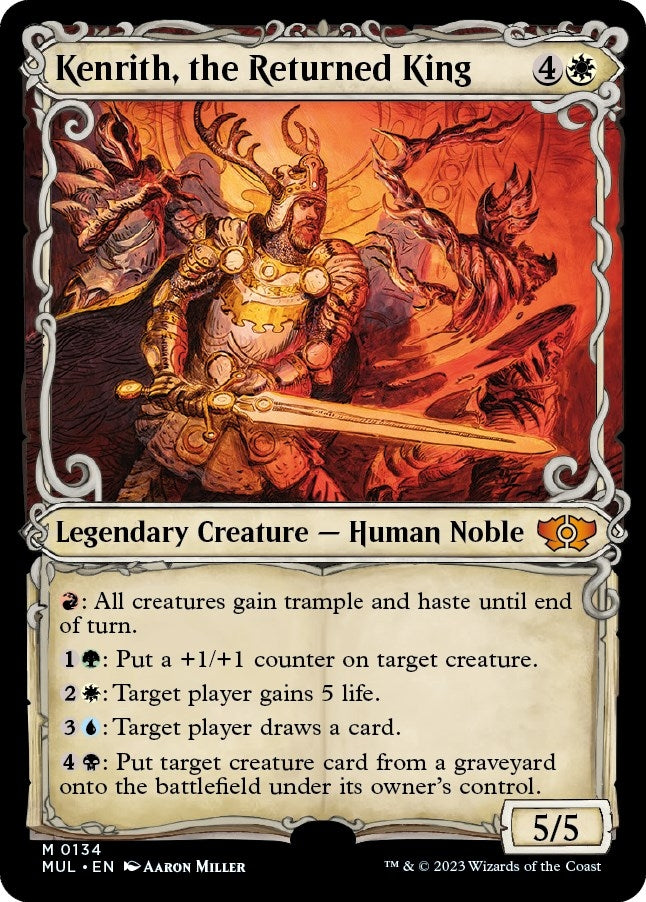 Kenrith, the Returned King (Halo Foil) (134) (March of the Machine: Multiverse Legends)
