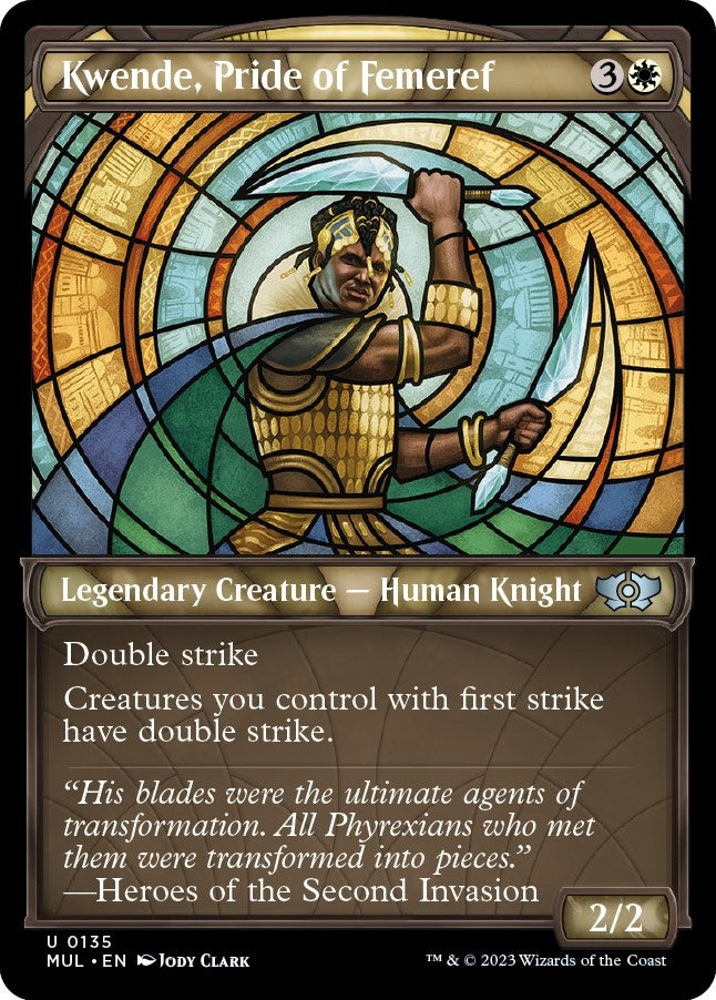 Kwende, Pride of Femeref (Halo Foil) (135) (March of the Machine: Multiverse Legends)
