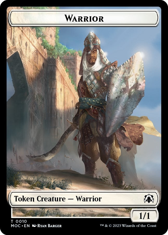 Warrior // Emblem - Elspeth, Sun's Champion Double-sided Token (10 // 43)