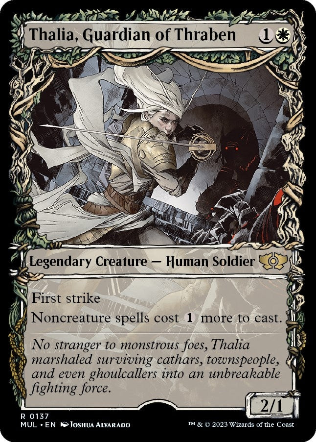 Thalia, Guardian of Thraben (Halo Foil) (137) (March of the Machine: Multiverse Legends)