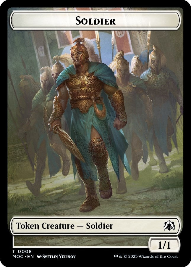 Soldier // Insect Double-sided Token (8 // 31) (Commander: March of the Machine)