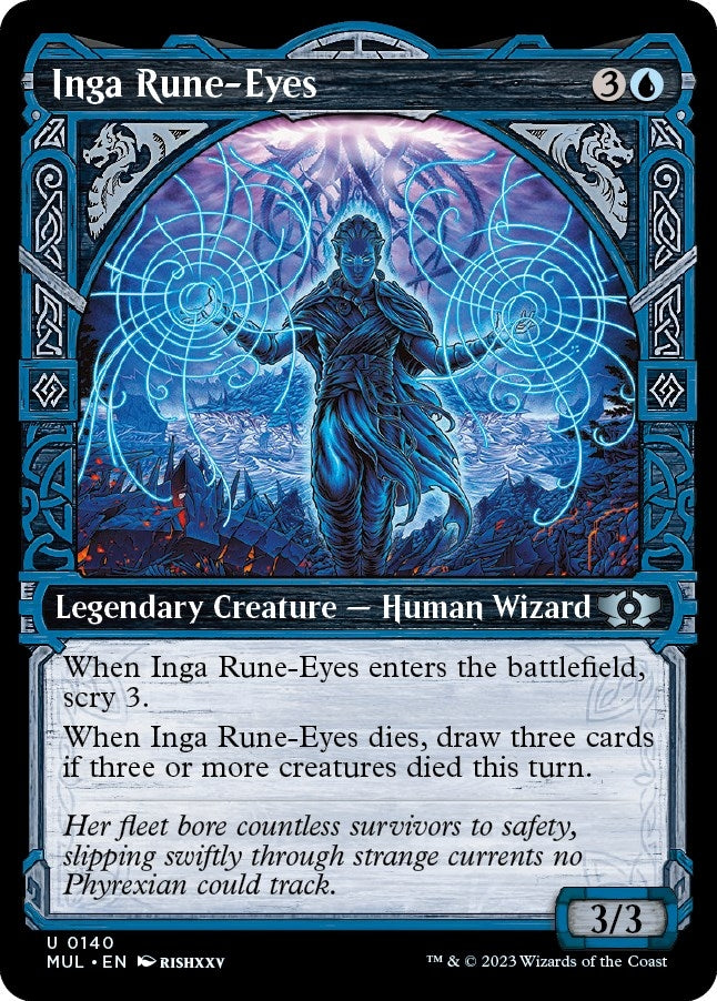 Inga Rune-Eyes (Halo Foil) (140) (March of the Machine: Multiverse Legends)