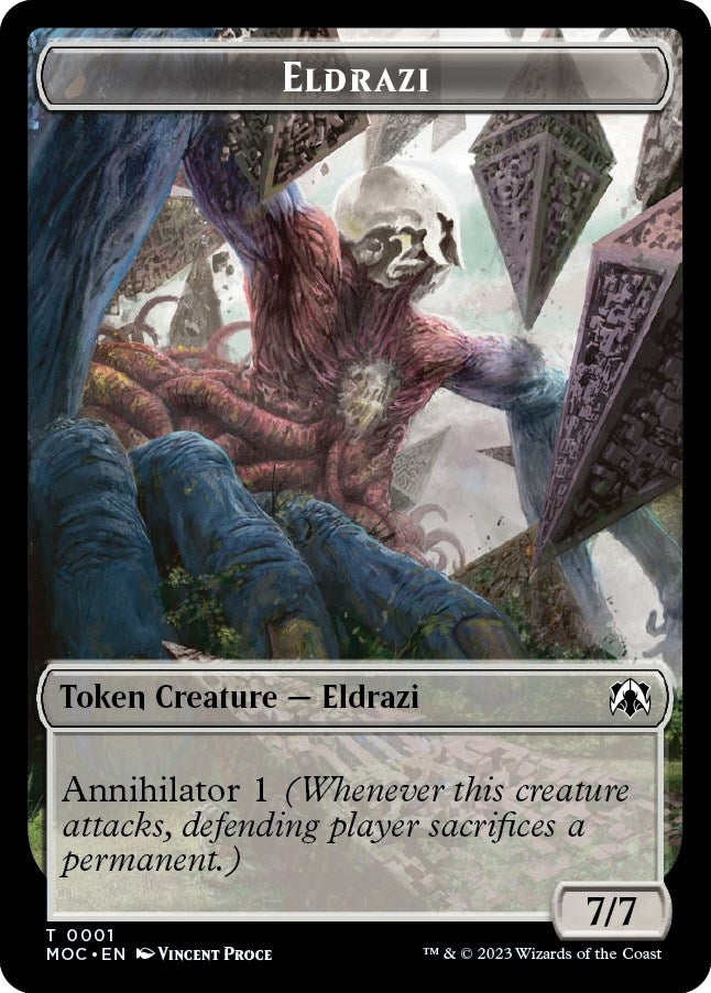 Eldrazi // Angel Double-sided Token (1 // 4) (Commander: March of the Machine)