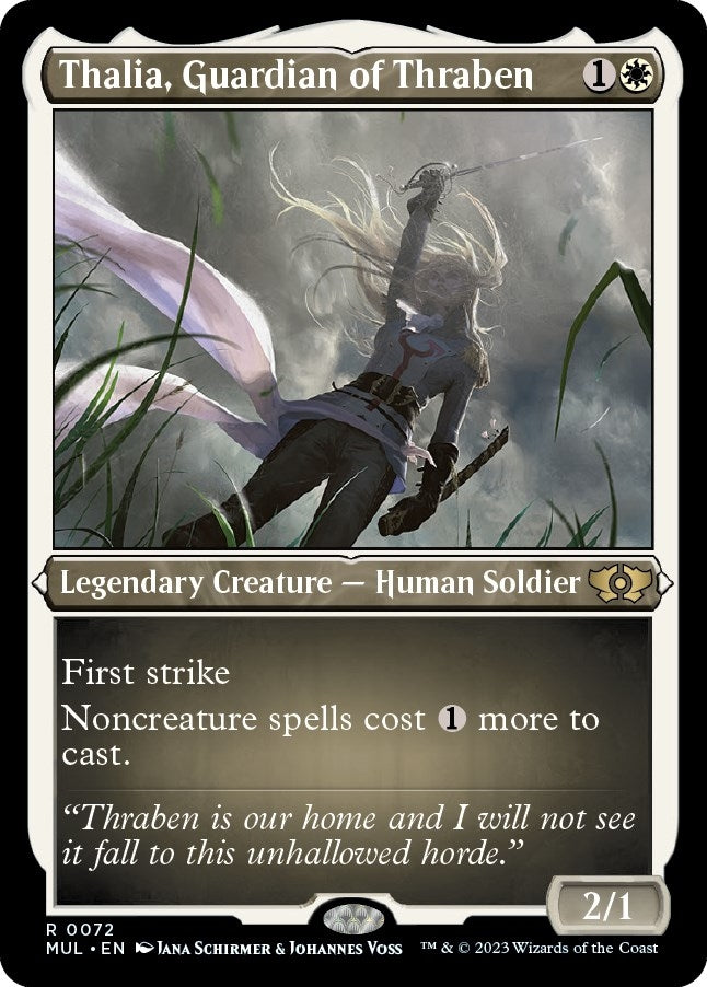 Thalia, Guardian of Thraben (Foil Etched) (72) (March of the Machine: Multiverse Legends)