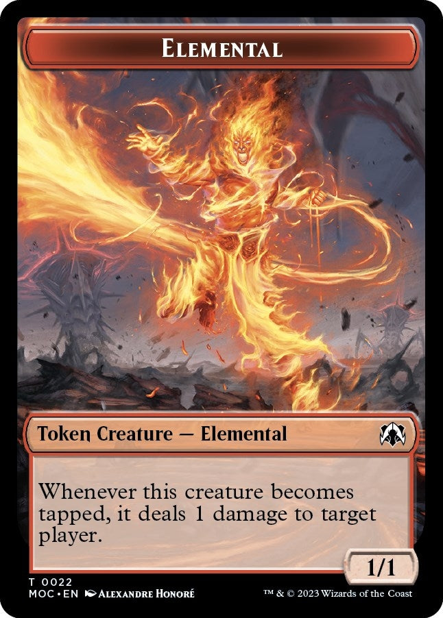 Elemental // Faerie Double-sided Token (22 // 11) (Commander: March of the Machine)