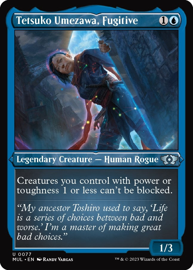 Tetsuko Umezawa, Fugitive (Foil Etched) (77) (March of the Machine: Multiverse Legends)