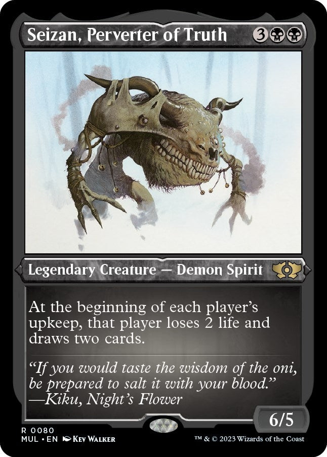 Seizan, Perverter of Truth (Foil Etched) (80) (March of the Machine: Multiverse Legends)