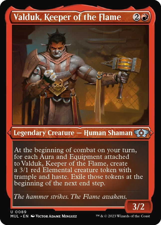 Valduk, Keeper of the Flame (Foil Etched) (89)