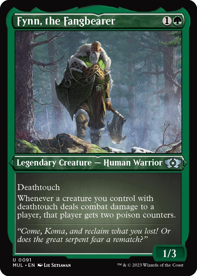 Fynn, the Fangbearer (Foil Etched) (91) (March of the Machine: Multiverse Legends)