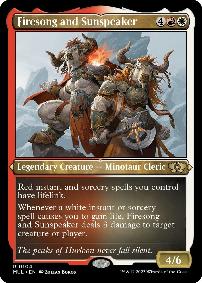 Firesong and Sunspeaker (Foil Etched) (104) (March of the Machine: Multiverse Legends)