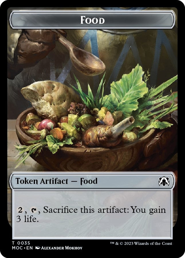 Food // Replicated Ring Double-sided Token (35 // 41) (Commander: March of the Machine)