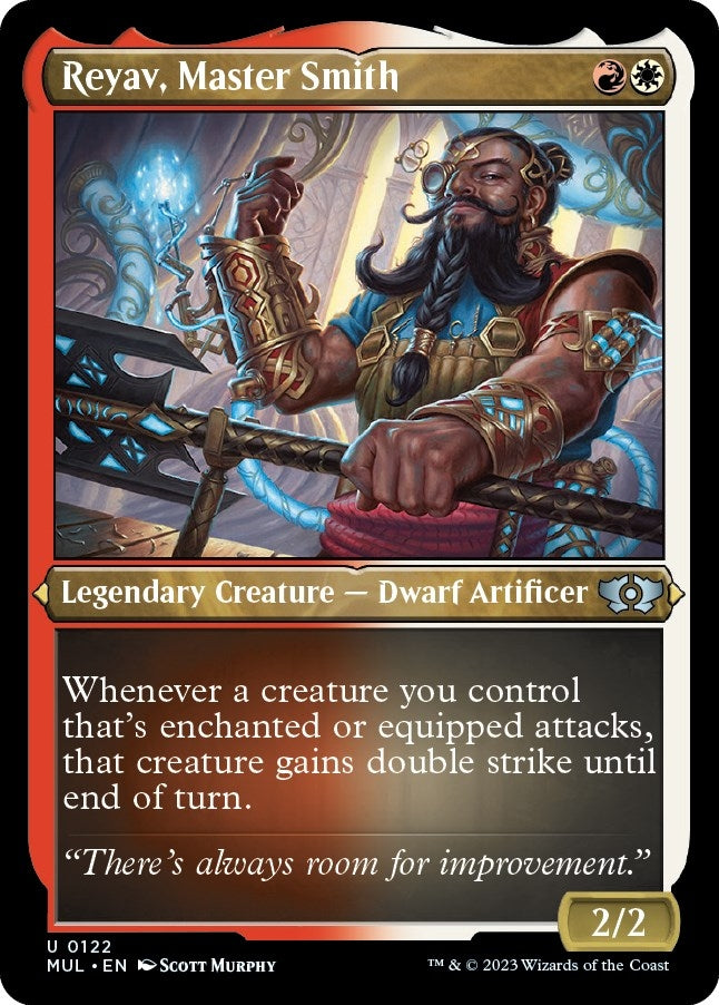 Reyav, Master Smith (Foil Etched) (122) (March of the Machine: Multiverse Legends)