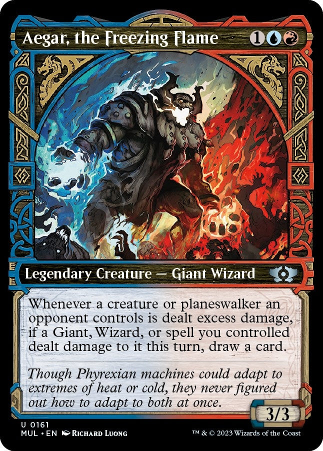 Aegar, the Freezing Flame (Halo Foil) (161) (March of the Machine: Multiverse Legends)