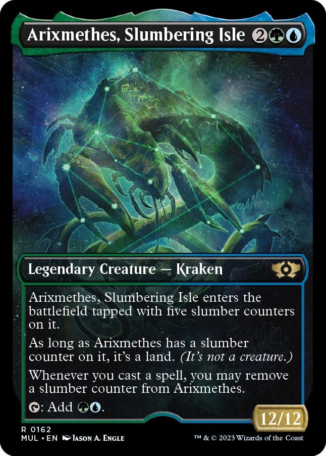 Arixmethes, Slumbering Isle (Halo Foil) (162) (March of the Machine: Multiverse Legends)
