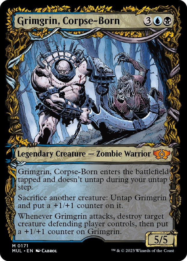 Grimgrin, Corpse-Born (Halo Foil) (171) (March of the Machine: Multiverse Legends)