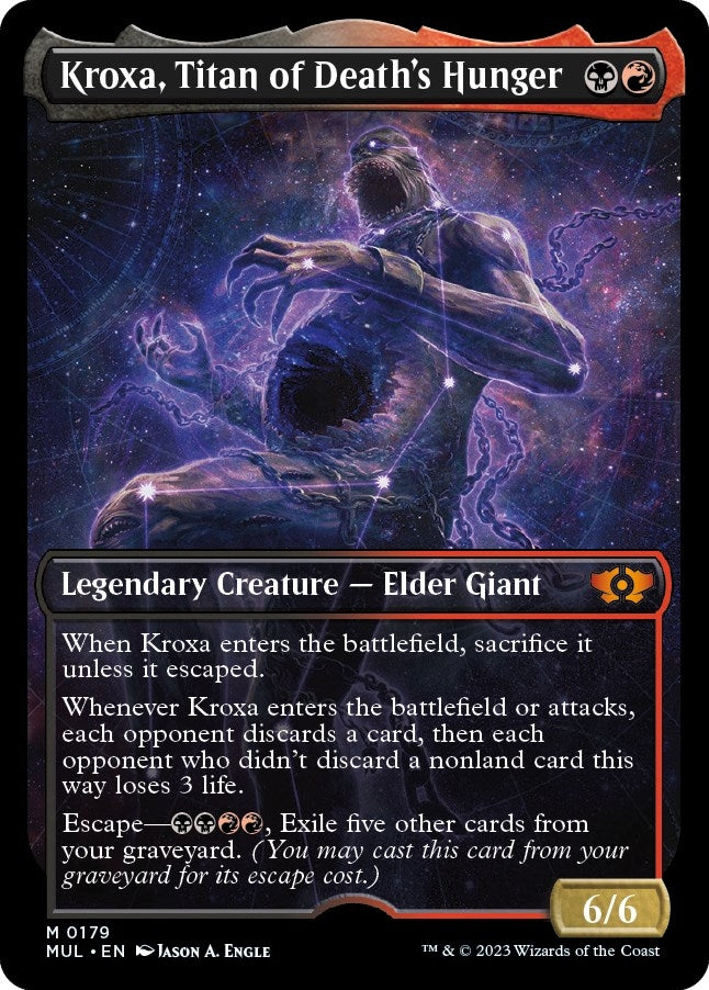 Kroxa, Titan of Death's Hunger (Halo Foil) (179) (March of the Machine: Multiverse Legends)