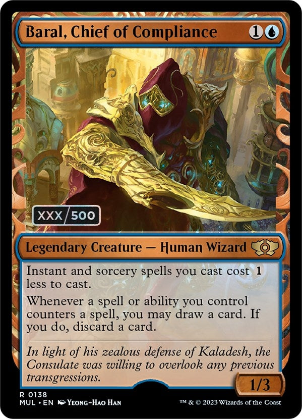 Baral, Chief of Compliance (Serial Numbered) (138) (March of the Machine: Multiverse Legends)