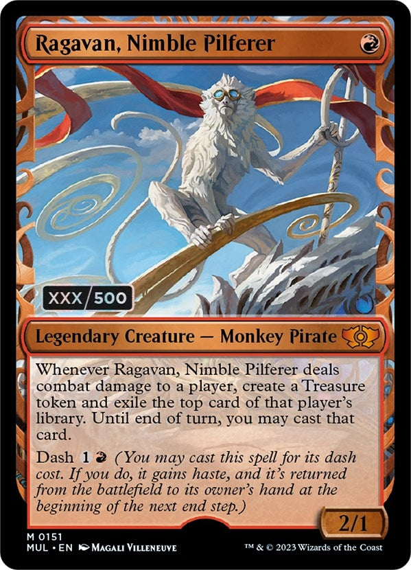 Ragavan, Nimble Pilferer (Serial Numbered) (151) (March of the Machine: Multiverse Legends)