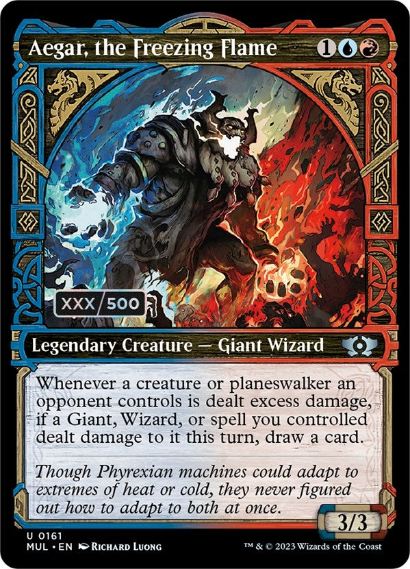Aegar, the Freezing Flame (Serial Numbered) (161) (March of the Machine: Multiverse Legends)