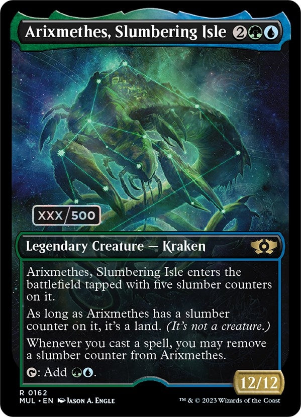 Arixmethes, Slumbering Isle (Serial Numbered) (162) (March of the Machine: Multiverse Legends)
