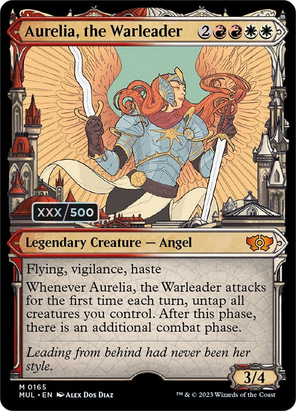 Aurelia, the Warleader (Serial Numbered) (165) (March of the Machine: Multiverse Legends)