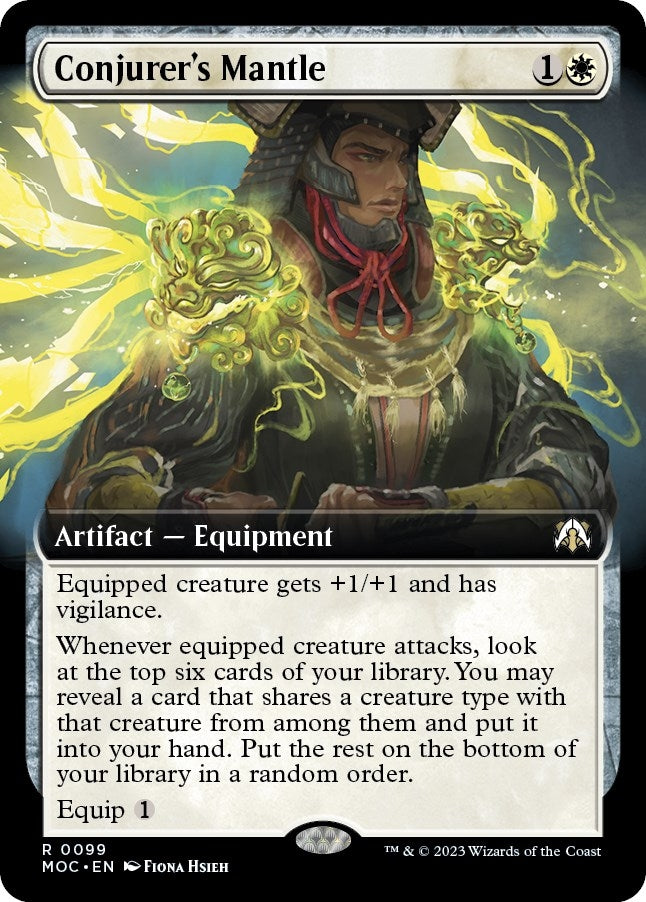 Conjurer's Mantle (Extended Art) (99) (Commander: March of the Machine)