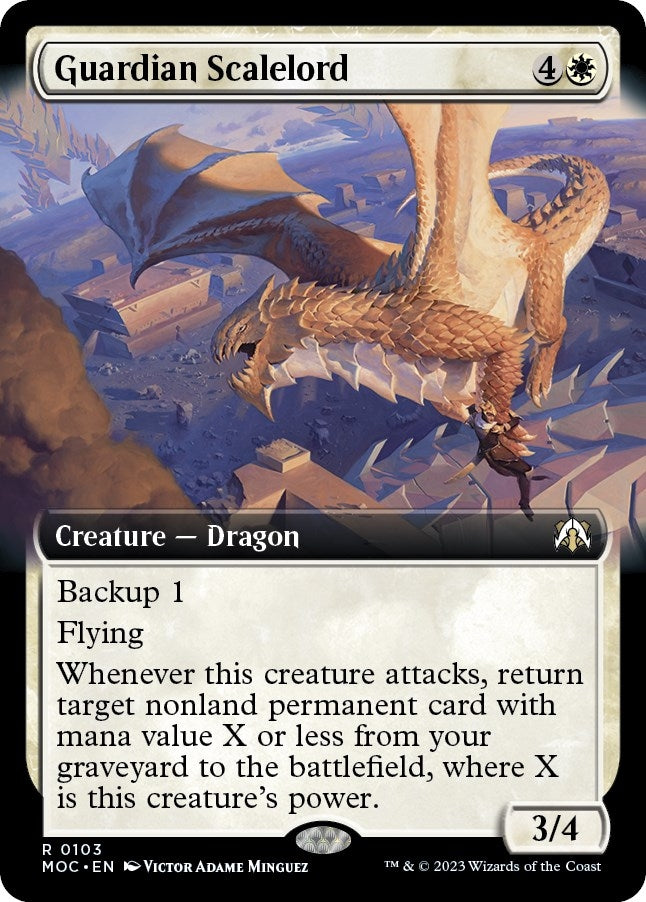 Guardian Scalelord (Extended Art) (103) (Commander: March of the Machine)