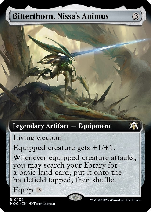 Bitterthorn, Nissa's Animus (Extended Art) (132) (Commander: March of the Machine)