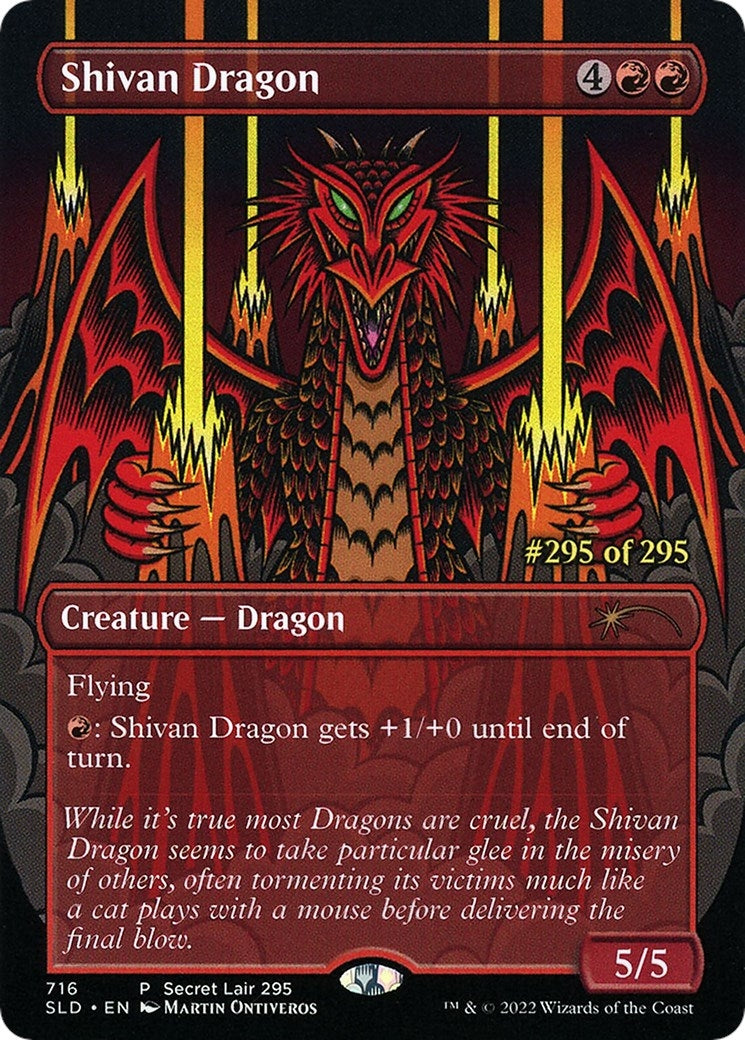 Shivan Dragon (Serial Numbered) (716) (Secret Lair Drop Series)