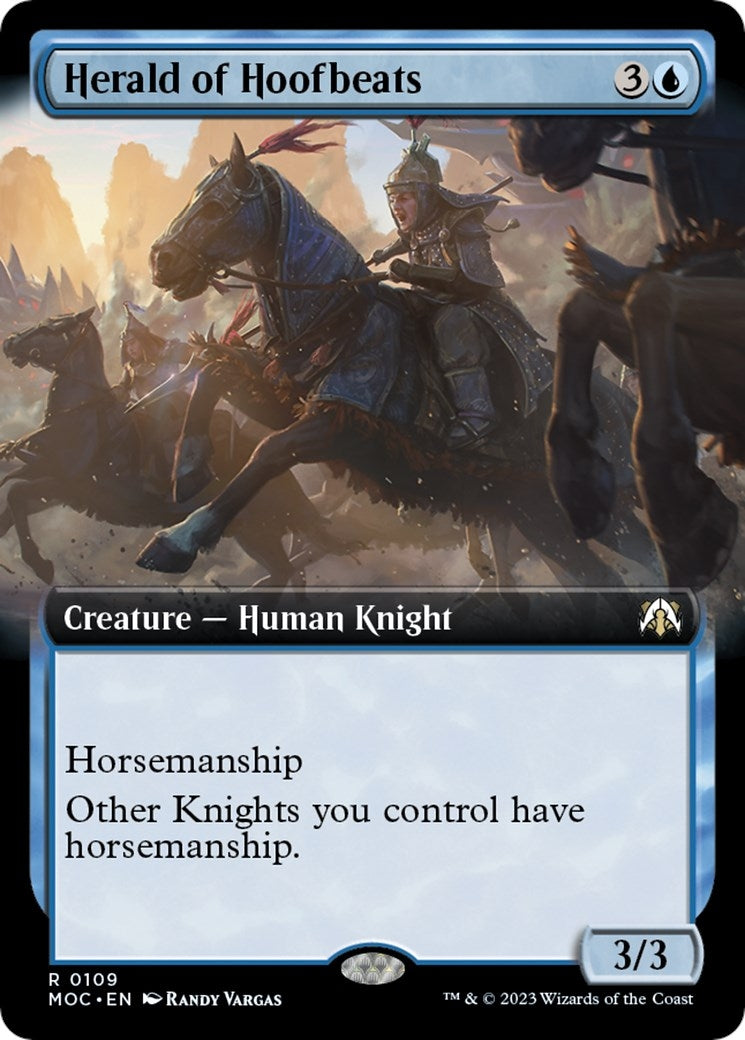 Herald of Hoofbeats (Extended Art) (109) (Commander: March of the Machine)