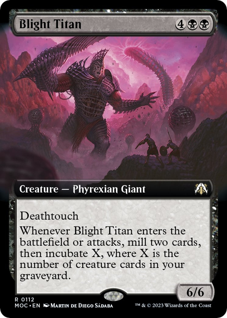 Blight Titan (Extended Art) (112) (Commander: March of the Machine)