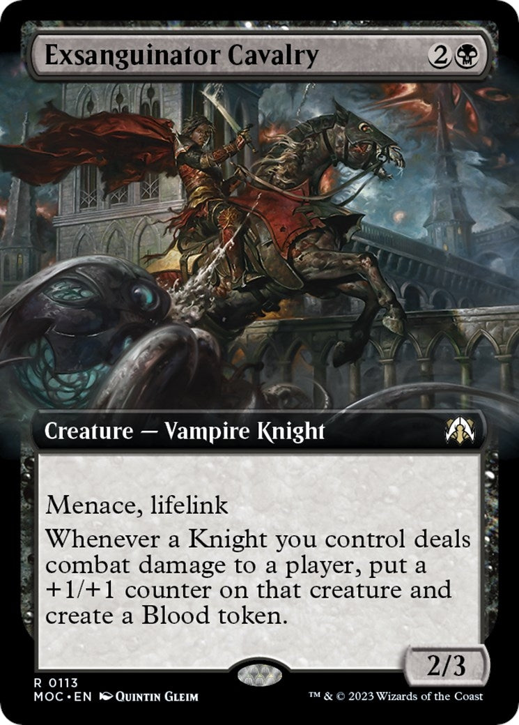 Exsanguinator Cavalry (Extended Art) (113) (Commander: March of the Machine)