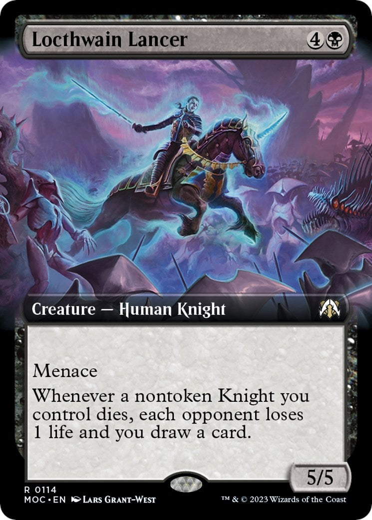 Locthwain Lancer (Extended Art) (114) (Commander: March of the Machine)