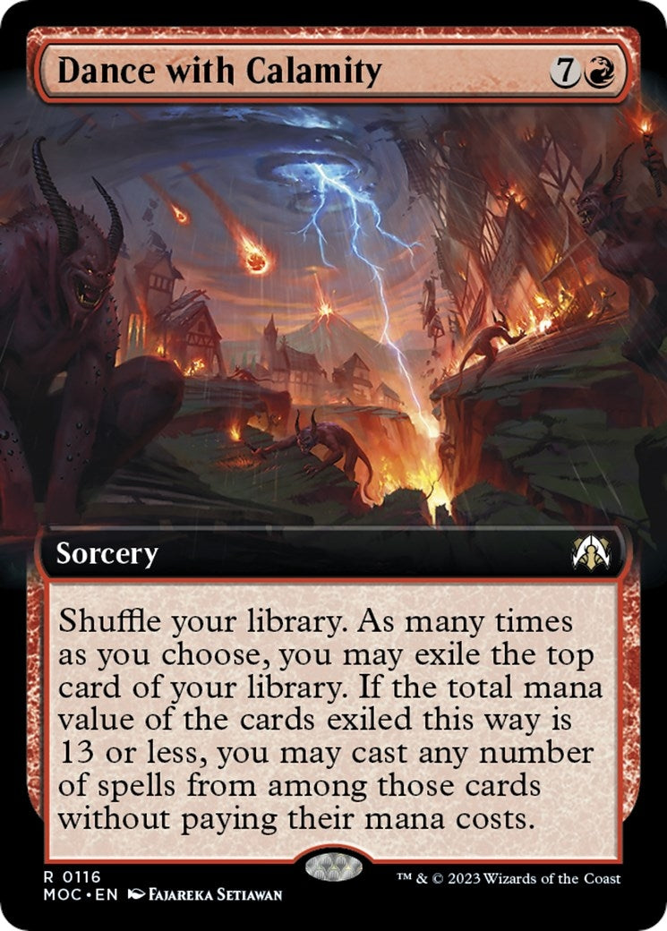 Dance with Calamity (Extended Art) (116) (Commander: March of the Machine)