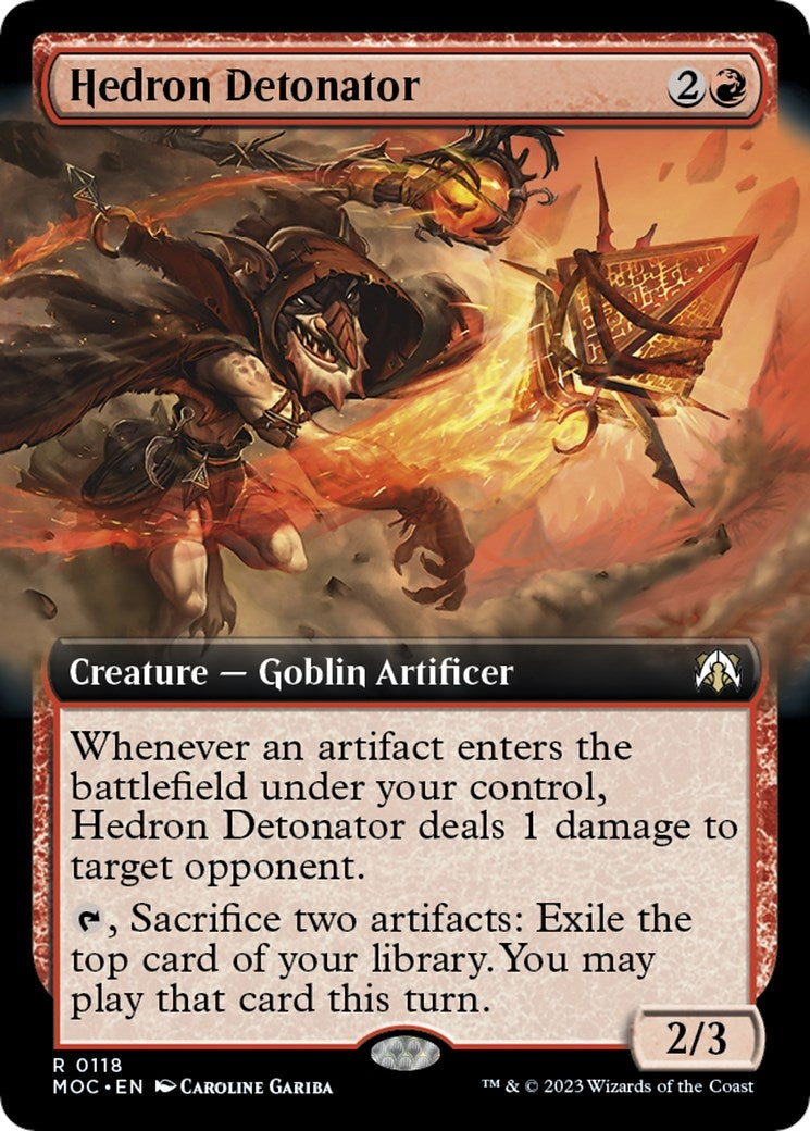 Hedron Detonator (Extended Art) (118) (Commander: March of the Machine)