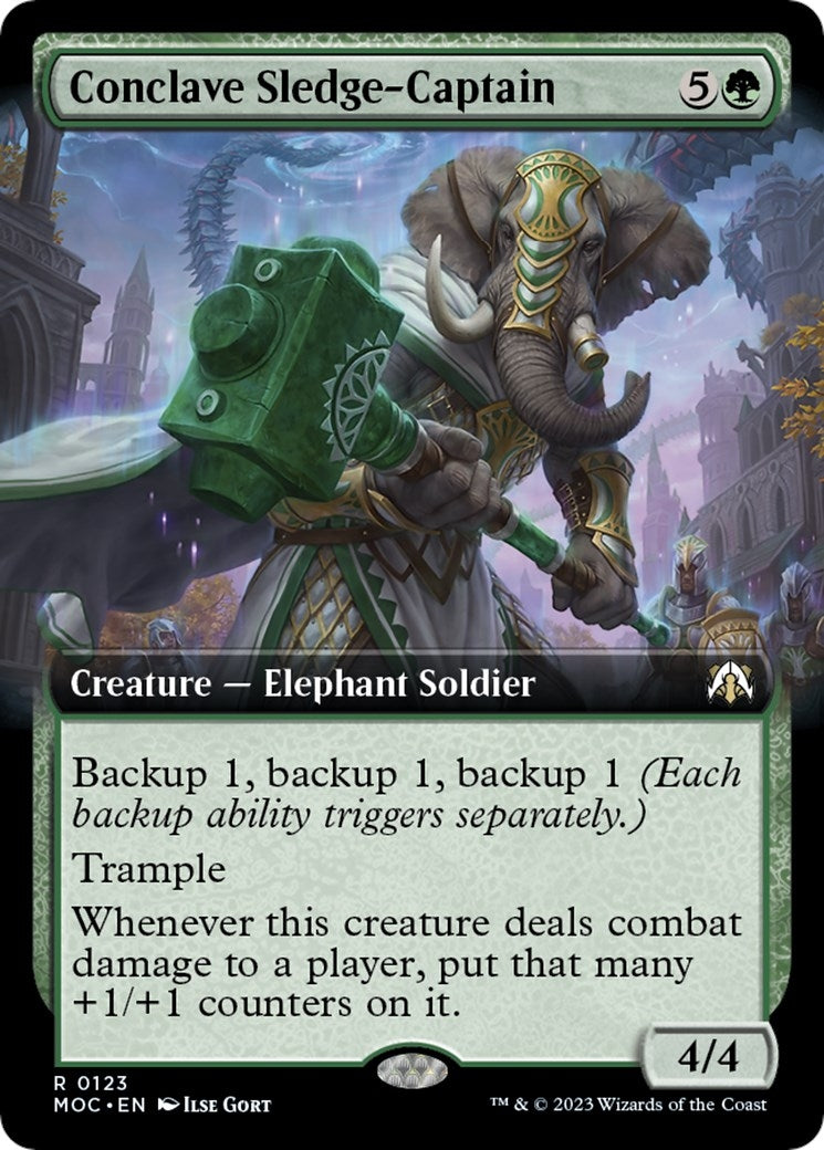 Conclave Sledge-Captain (Extended Art) (123) (Commander: March of the Machine)