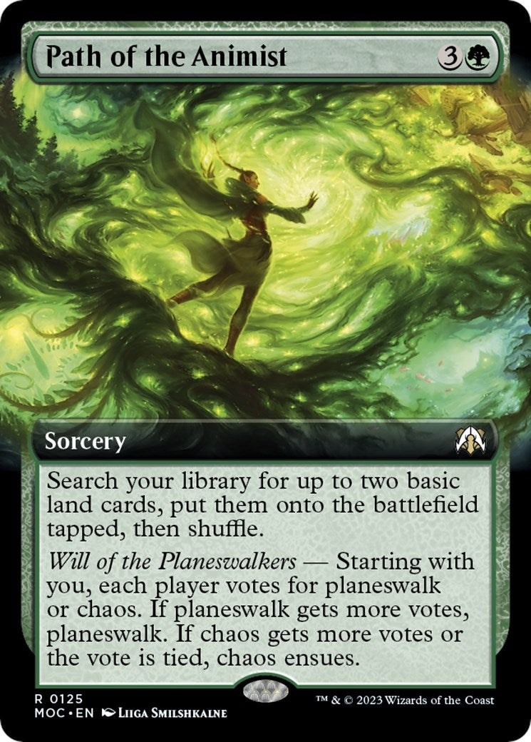 Path of the Animist (Extended Art) (125) (Commander: March of the Machine)