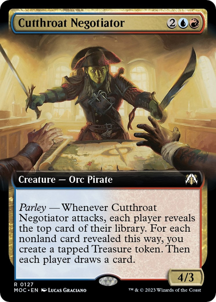 Cutthroat Negotiator (Extended Art) (127) (Commander: March of the Machine)