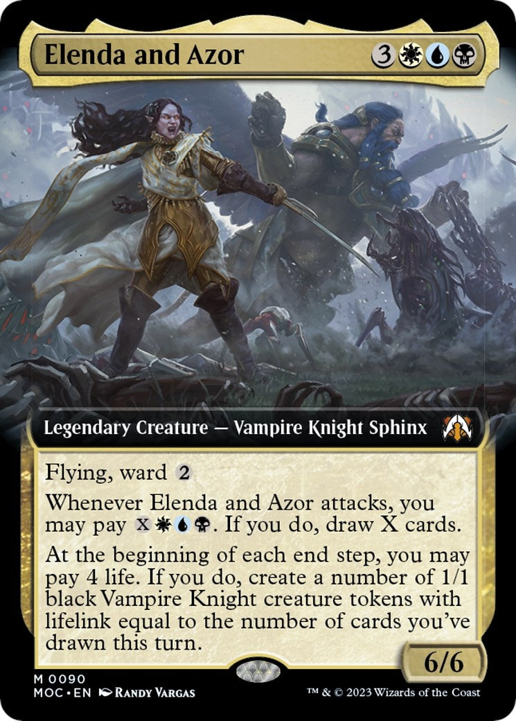Elenda and Azor (Extended Art) (90) (Commander: March of the Machine)