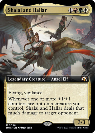 Shalai and Hallar (Extended Art) (96) (Commander: March of the Machine)