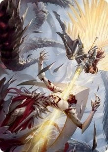 Elspeth's Smite Art Card (5) (Art Series: March of the Machine)