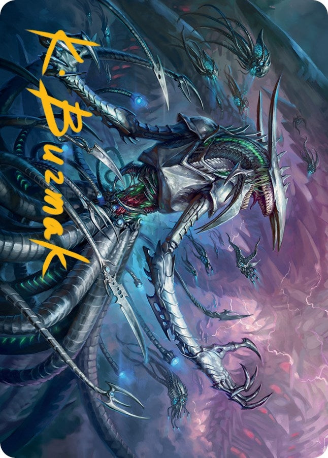 Jin-Gitaxias Art Card (Gold-Stamped Signature) (13) (Art Series: March of the Machine)